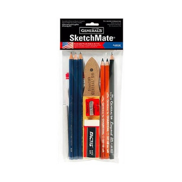 SKETCHMATE CHARCOAL AND GRAPHITE DRAWING KIT 1291710